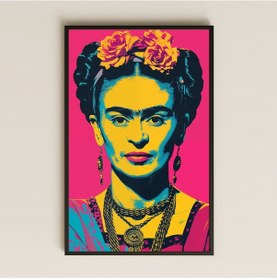 Resim Frida Kahlo Pop-art Tasarımlı Şeffaf Pleksi Tablo 