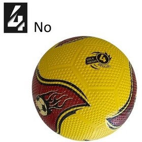 Resim Kauçuk Futbol Topu No:4 Her Zemine Uygun Maç Topu Çok Renkli 