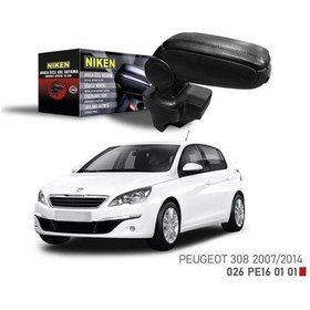 Resim Araca Özel Kol Dayama Siyah Peugeot 308 07-13 