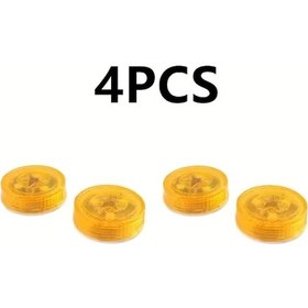 Resim Lumaworld 4 Adet Sarı Led Mini Çok Amaçlı Araç Kapısı Dekoratif Işık Kolay Montaj 