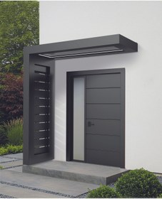 Resim KORRAIN VIELA SUN GÜNEŞ KIRICILI MODEL- ALÜMİNYUM KAPI ÜSTÜ SUNDURMA-200 CM- SOL 