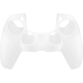 Resim Sony Playstation 5 Konsolu İçin Data Frog Koruyucu Kılıf Düz Renk Kaymaz Silikon Kapak - Beyaz 