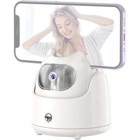 Resim Mufunye Aı Yüz Takip Panosu Q5 - 360 Dönüş, Uygulama Gerektirmeyen Akıllı Stablizör, Dahili Pil, Beyaz 