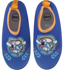 Resim Civil Boys Köpek Balığı Baskılı Tabanlı 26-30 Numara Deniz Ayakkabısı - Mavi - Mavi / 26 