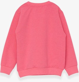 Resim Breeze Kız Çocuk Sweatshirt Kalp Baskılı 2-6 Yaş, Neon Pembe-neon Pembe 
