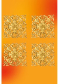 Resim Altın Saray Tavan Motif 40*40 cm 4 Adet 
