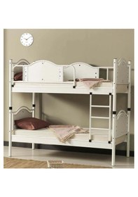 Resim Missidea Avangard Lüks Motifli Metal Ranza & Karyola Seti Beyaz 90x190 Cm 90 x 190 