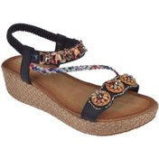 Resim Guja Dolgu Taban Taşlı Kadın Sanadalet Gj-1551 Siyah-siyah Siyah 