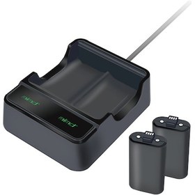 Resim Fosenze Xbox One Kumanda Pil Şarj Seti, İki Pil Eşzamanlı Şarj Edici, Led Gösterge, 4x Ni-cd Aa Pil İle Tamamlanmış 