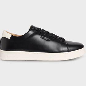 Resim Calvin Klein Deri Logolu Sneaker Ayakkabı HM0HM018590GK Erkek AYAKKABI HM0HM01859 0GK 