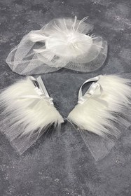 Resim Hobigram Vualet Nikah Şapkası Gelin Saç Aksesuarı Ve Sina Çift Bilek Aksesuarı – Magnet, Hediyelik, Süs Akse 