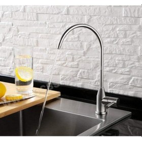 Resim Konik Gövde Sus304 Inox Paslanmaz Çelik Su Arıtma Musluğu 