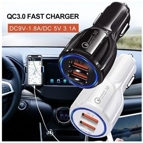 Resim Araç Şarj Cihazı Çift Usb Hızlı Şarj 3.0 2.0 Samsung S10 Artı Qc 3.0 Telefon Şarj Adaptörü Araç Şarj Cihazı Xiaomi Mi 9 İphone Uyumlu 