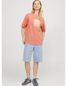 Resim Jack & Jones Jjxx Jxpaıge Loose Ss Tee Jrs Kiremit Kadın Kısa Kol T-shirt 000000000101961814 Kırmızı 