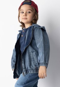 Resim DeFacto Erkek Bebek Kapüşonlu Jean Mont Z2714a223sp 