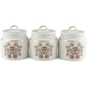 Resim Mikasa Moor P366.106529 Mystic Floral 3'lü Kavanoz Seti 13x14cm 500ml 