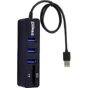 Resim Batcell USB Çoğaltıcı USB Çoklayıcı Tf Kartlı Sd Kartlı USB Hub 