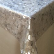 Resim Taner Pvc 140 cm Masa Örtüsü Gri 