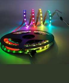 Resim 24 Volt Rgb 5050 Şerit Led M/60 Led İç Mekan Ip20 5 Metre 