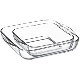 Resim Paşabahçe 159028 Borcam 2'li Kare Fırın Tepsisi 