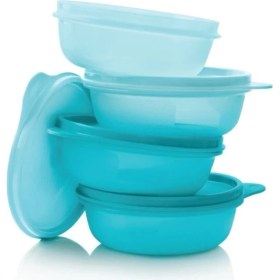 Resim Tupperware Şeker Kaplar 4'Lü Kahvaltılık&Buzdolabı Saklama Seti 300 Ml Mavi 