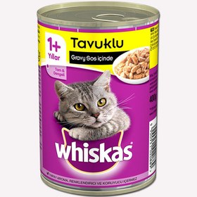 Resim Whiskas Tavuklu Konserve Kedi Maması 400 gr 