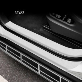 Resim Mega Oto Market [brand] Kapı Çizik ve Koruma Bandı Çizik Önleyici Bant Kapı Koruma Beyaz 10 Metre x 5 cm 