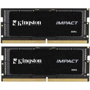 Resim Kingston Impact KF432S2OIBK2/16TR (8GBx2) 16GB DDR4 3200MT/s CL20 SODIMM Notebook Ram 