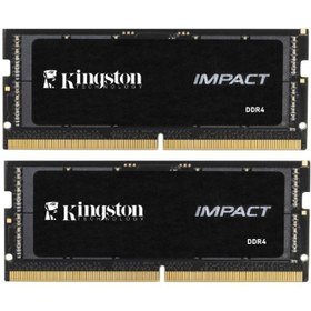 Resim Kingston Impact KF432S2OIBK2/16TR (8GBx2) 16GB DDR4 3200MT/s CL20 SODIMM Notebook Ram 