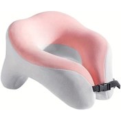 Resim Elmpaly Fen Renkli U Şeklinde Seyahat Yastığı - Ergonomik Buz İpeği Kumaş İle Taşınabilir Boyun Desteği 