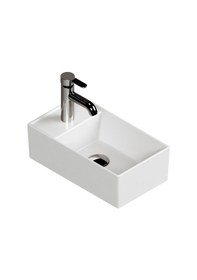 Resim Aqua Bagno Plan Lavabo Beyaz 41x 23 CM 