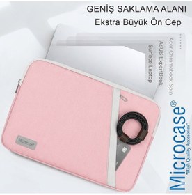 Resim Apple Uyumlu MacBook Air 15 İnch M3 2024 Ve Tabletler İçin Sleeve Tipi Çanta Pembe Al5422 Laptop Çantası 