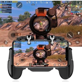 Resim Jopus Fanlı Oyun Kolu – Soğutmalı, Standlı Pubg Ateş Gamepad Joystick 