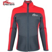 Resim Free-Moto Motorsikletçi Neopren Kırmızı Polo Mont 