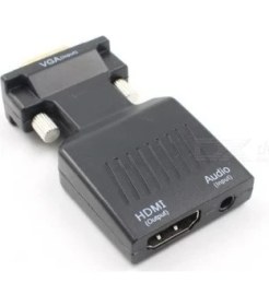 Resim Platoon PLH-080 VGA HDMI 1080P Av Dönüştürücü Converter 