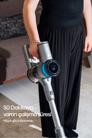 Resim Sinbo Svc-8621 Bldc Motorlu Dikey Kablosuz Şarjlı Led Aydınlatmalı Süpürge 