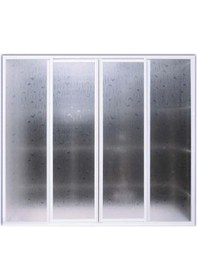 Resim Nokta Duşakabin Duvardan Duvara 155 Cm Yükseklik 180 Cm Teknesiz Mika Duşakabin Şeffaf 