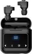 Resim Mistaha N18 BT5.0 Kulakiçi Mikrofon Gürültü İzolasyonlu Gerçek Kablosuz lar Hızlı Eşleştirme Kulak İçi Spor Şarj Kutusu Dokunmatik Kontrol MP3 Müzik Çalar Ekran Destekli TF Kartı 