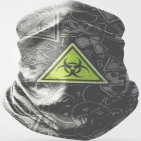 Resim Motosiklet Bandana Buff Boyunluk Unisex Danger 