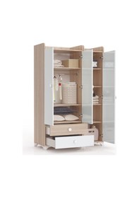Resim Patiko BDLP 049 Sonomo 3 Kapılı Dolap Beyaz - Sonomo 