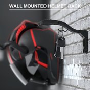 Resim 1-2 Adet Motosiklet Kask Askısı - Ağır Hizmet Tipi Duvara Monte Çok Amaçlı Askılar, Kask, Bavul ve Ceketler İçin - Kolay Kurulumlu Dayanıklı Plastik Alan Tasarrufu Sağlayan Organizatör, Garaj, Ev, Mutfak için Şık Siyah Renk, Modern Duvar Dekoru, Sağlam Montaj Donanımı, Minimalist Tasarım, Yüksek Kalite Kaplama, Ev Düzenleyici, Pratik Askılar 