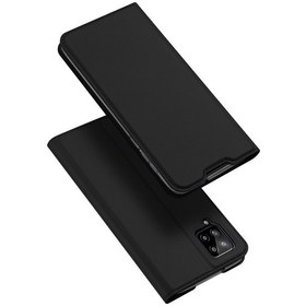 Resim Samsung Galaxy A12/m12dux Ducıs Skin Pro Serisi Stand Fonksiyonları Kart Tutuculu Folio Flip Deri Kılıf 