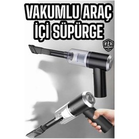 Resim Hnrlıshp Araç İçi Süpürge Filtreli Şarjlı Süpürge Vakumlu Yıabilir Çok Renkli 