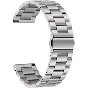 Resim Velmora Galaxy Watch 42mm Clo Band-04 20mm Metal Kordon-gümüş 