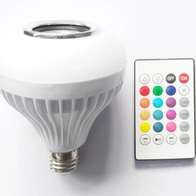 Resim Rgb LED Müzikli Renkli Bluetooth LED Ampül 12W 