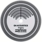 Resim Willowhaven Beyaz Dönüş Hızı Kalibrasyon Stroboskop Diski 33 45 Rpm Ölçekli 