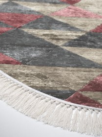 Resim Alanur Home Eko Trend Djt Yıkanabilir Kaymaz Taban Oval 3 Lü Yatak Odası Takımı 661 Iskandinav Pudra 