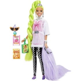 Resim Barbie Extra Neon Saçlı Bebek 