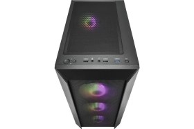 Resim Fsp CMT218 650W 80+ 4x120MM Fixed RGB Fan Temperli Cam USB 3.0 Mesh ATX Mid-Tower Gaming Kasa 
