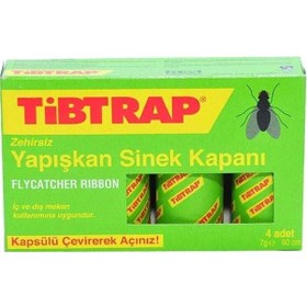 Resim Tibtrap Yapışkan Sinek Kapanı 4 Lü Çok Renkli 